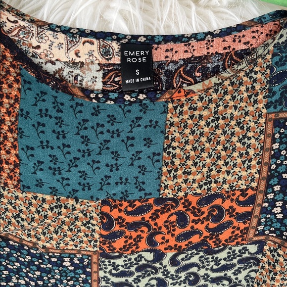 Black and Multicolor Patchwork Skirt - Picture 3 of 7